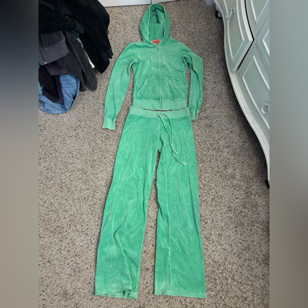 Green juicy Couture tracksuit